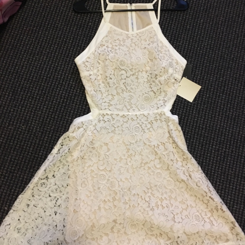 Lulu’s White Lace Skater Dress